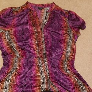East 5th Woman's Short Sleeve dress shirt, XL